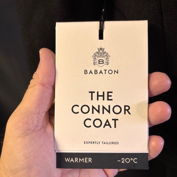 New womens large Aritzia Babaton Connor Long Trench Coat Virgin Wool - Picture 4 of 10